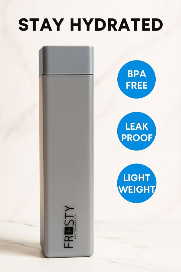 FROSTY YOUVIX Grey Frosty Water Bottle 1000 ml Water Bottles