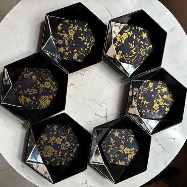 YOUVIX Royal Hexa Floral Bowl Set
