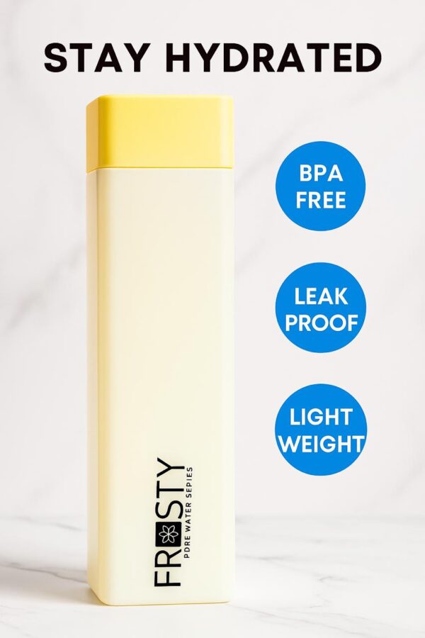 FROSTY YOUVIX Yellow Frosty Water Bottle 1000 ml Water Bottles