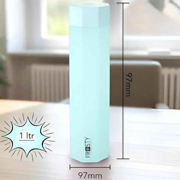 youvix Hexa Plastic Water Bottle, Unbreakable and Hygienic 1000 ml Bottle